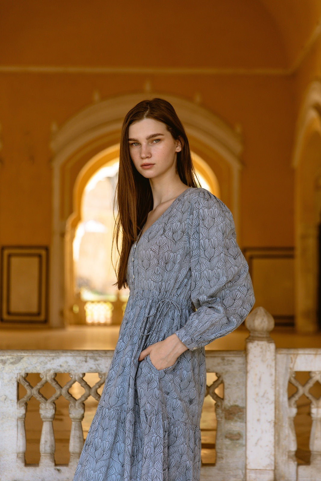 Hand-Printed Ashbury Dress - elizabeth + Bern