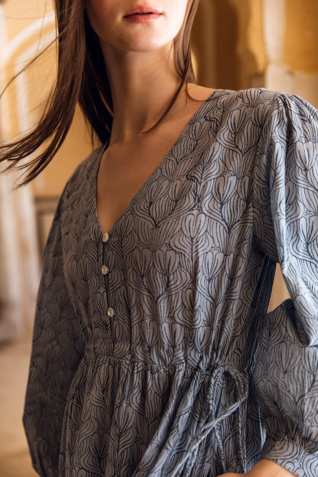 Hand-Printed Ashbury Dress - elizabeth + Bern