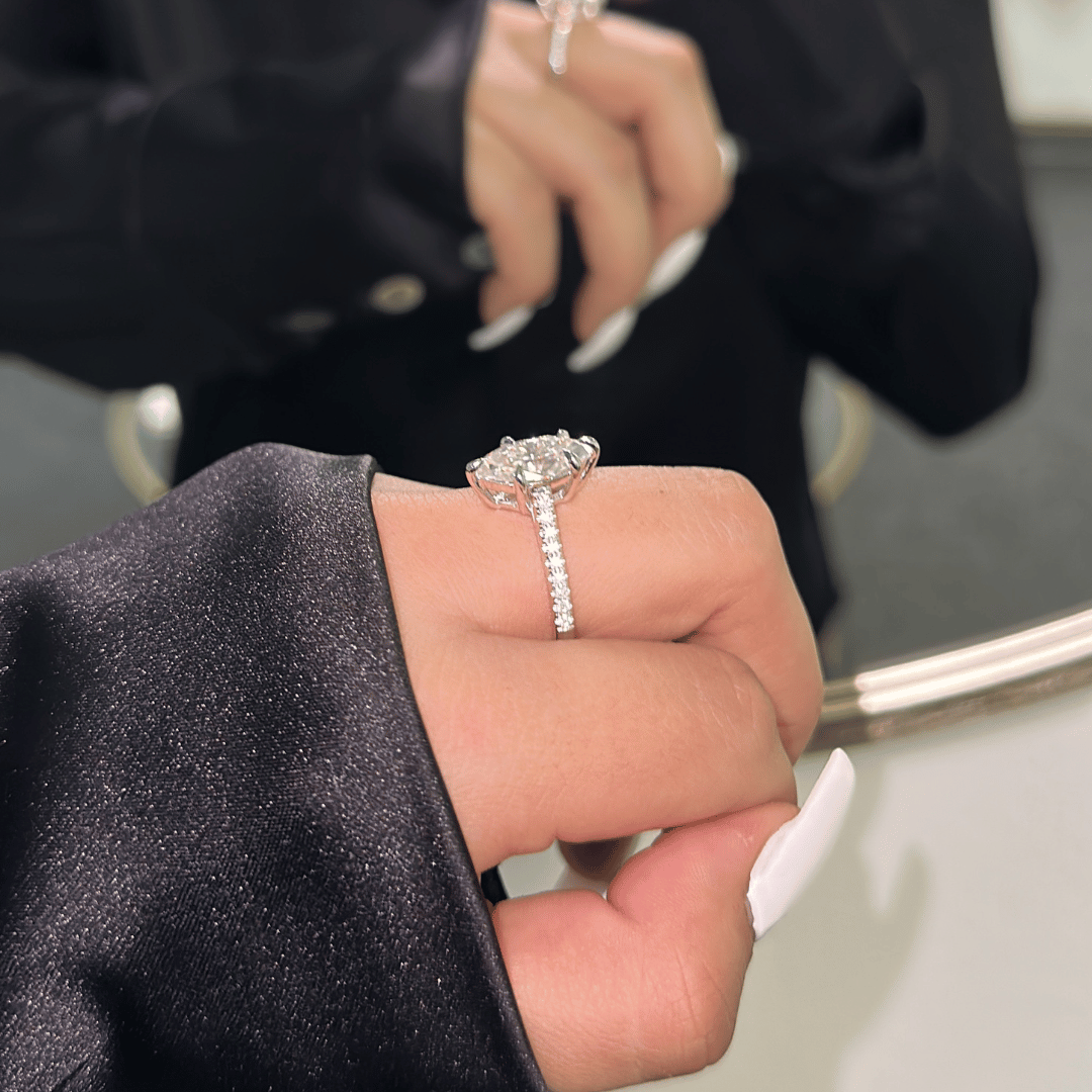 3.0ct Moissanite Diamond Engagement Ring - elizabeth + Bern