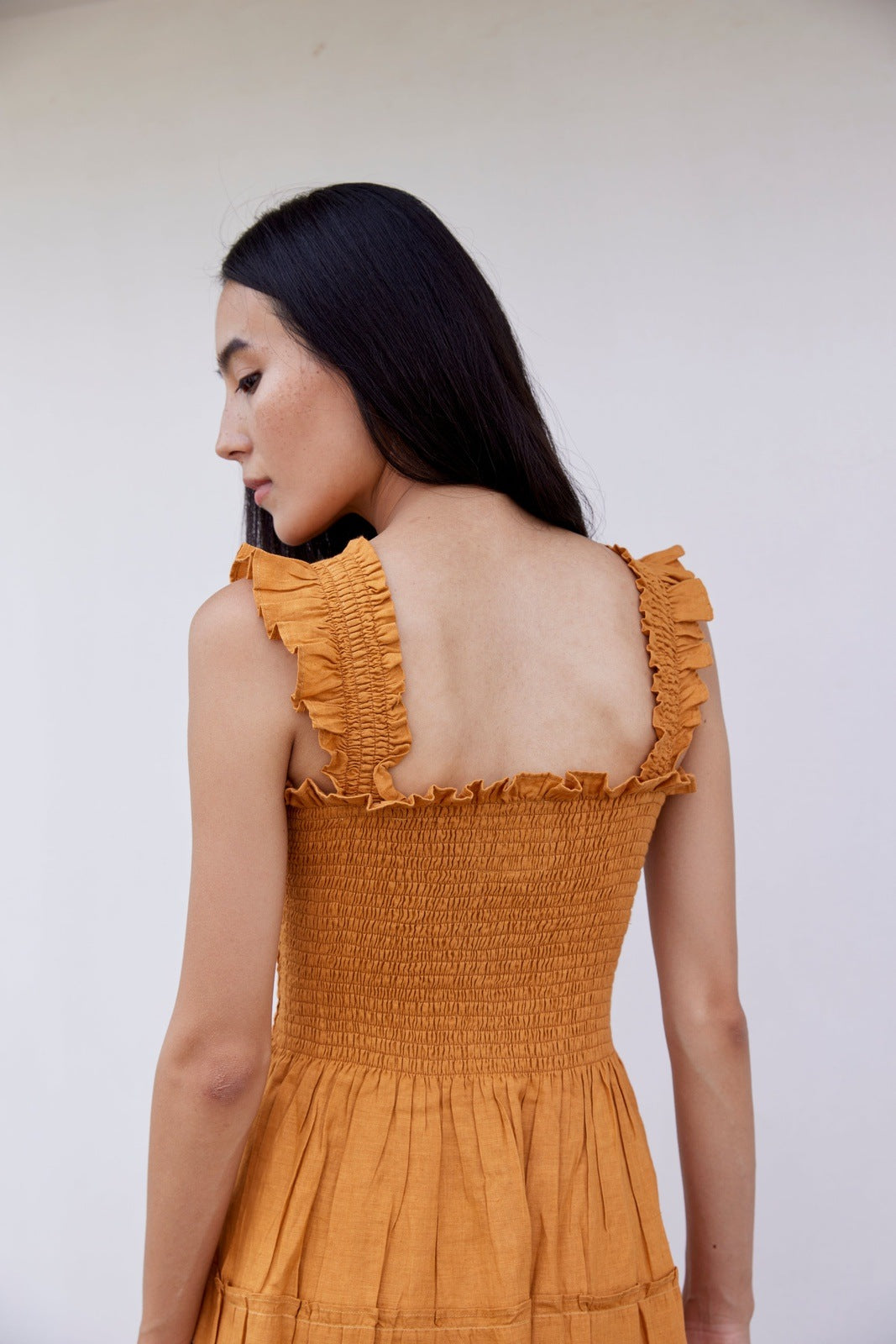 Alma Linen Midi Dress - elizabeth + Bern