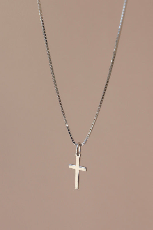 SILVER CROSS CHARM - elizabeth + Bern