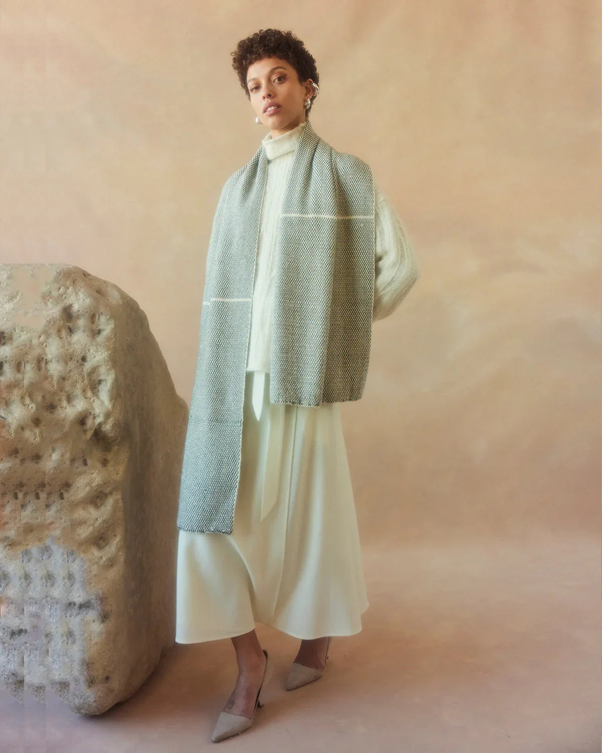 Lineas Shawl in Baby Alpaca - elizabeth + Bern