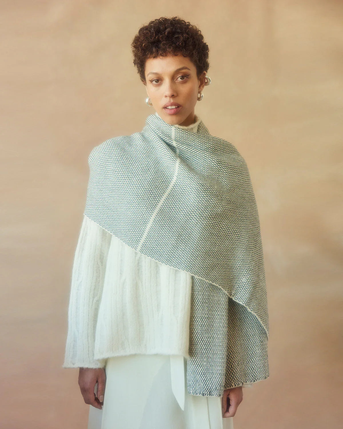 Lineas Shawl in Baby Alpaca - elizabeth + Bern