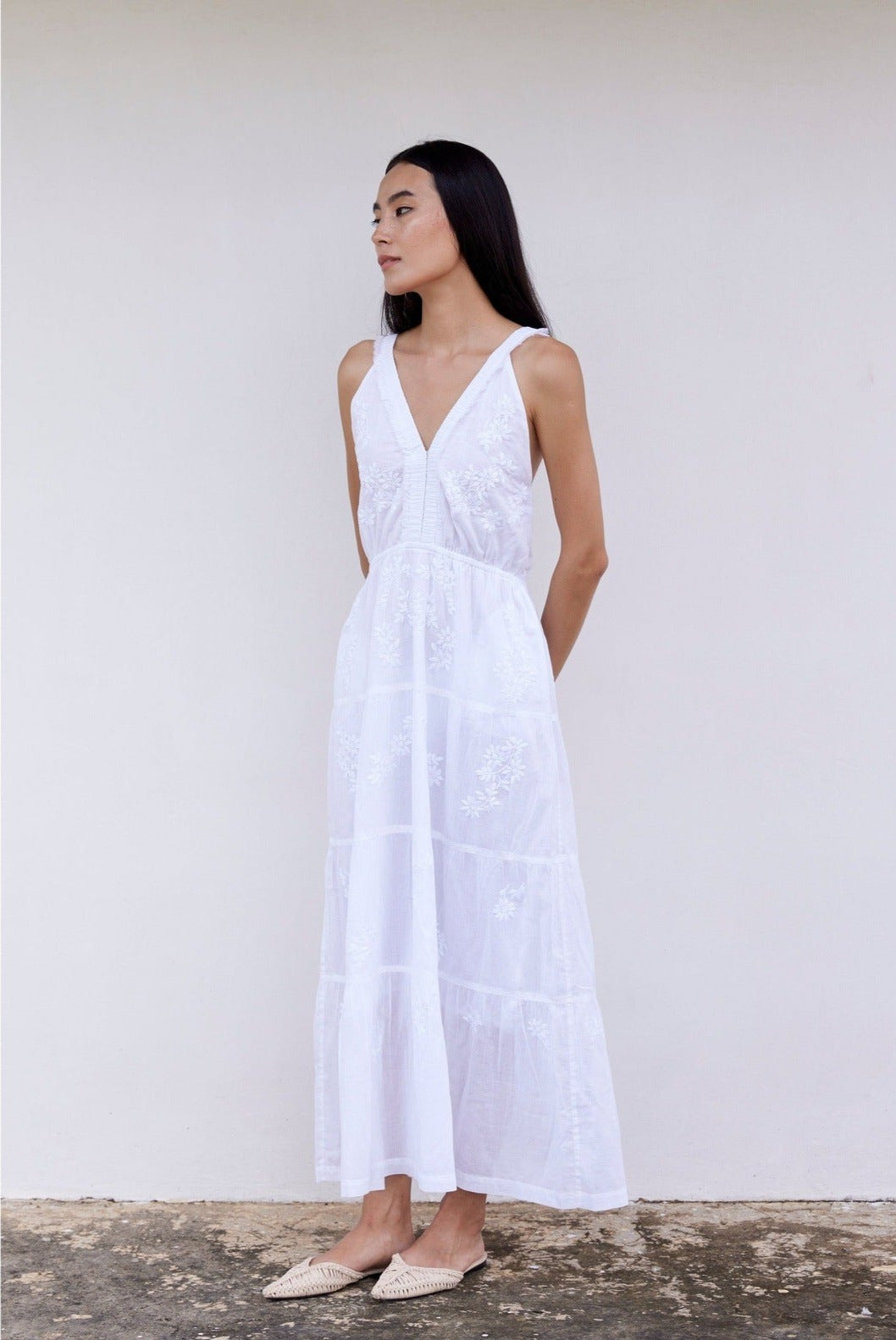 Hand-Embroidered Kos Dress - elizabeth + Bern