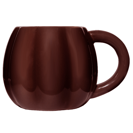 Brown mug on a transparent background