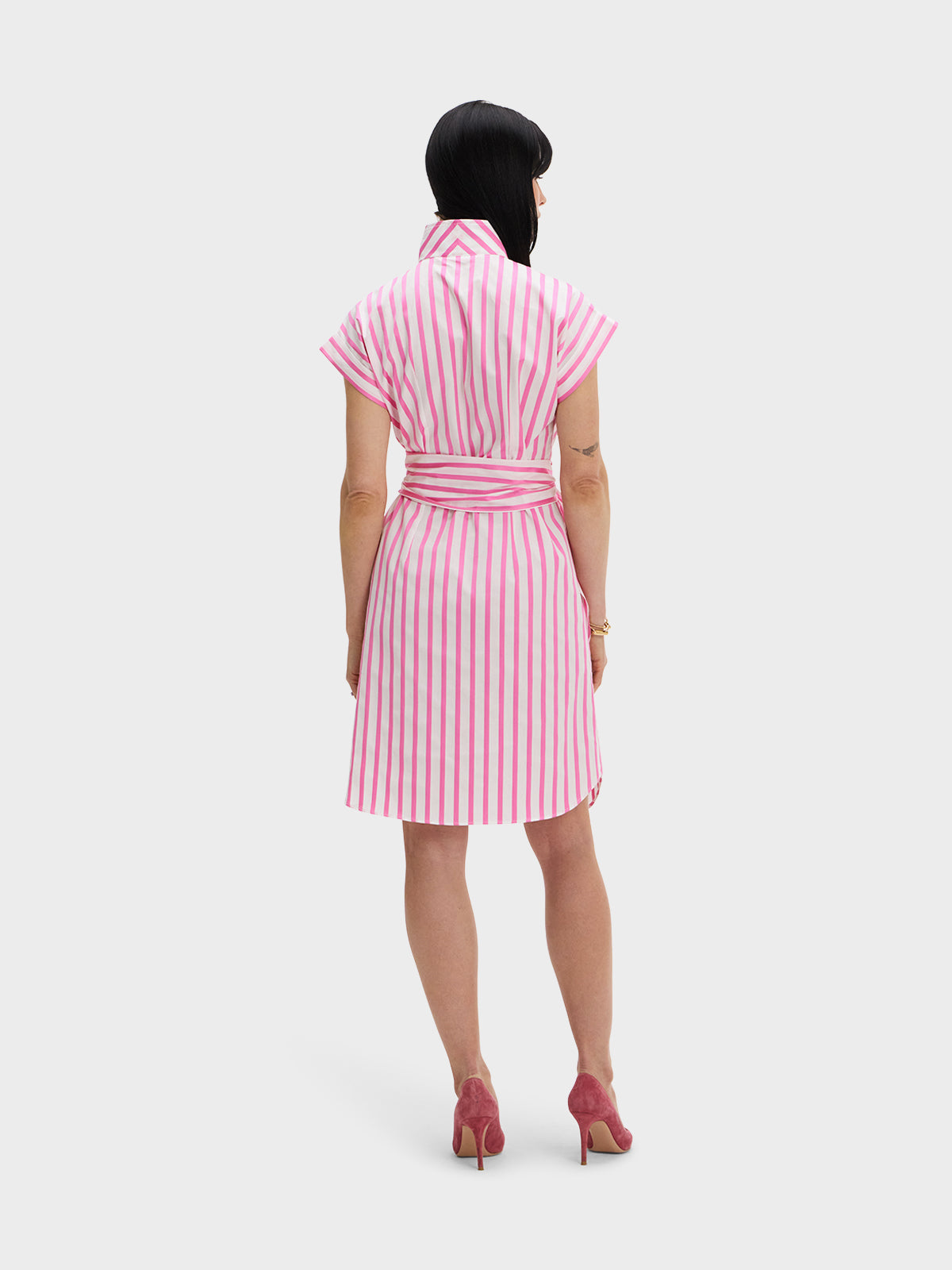 CAP SLEEVE DRESS: PRETTY IN PINK