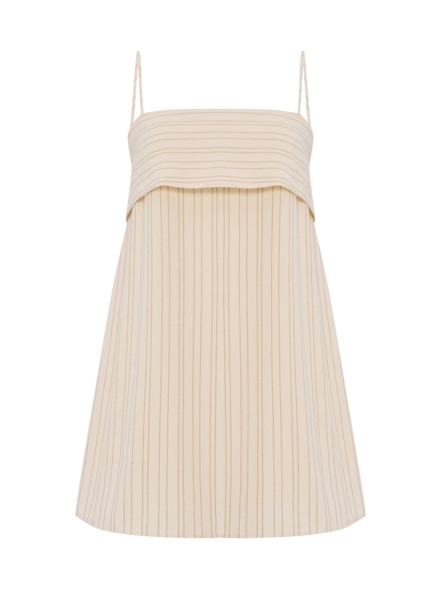 Puglia Stripes Mini Dress - Oatmeal - elizabeth + Bern