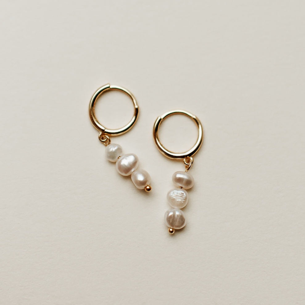 Catalina Pearl Earrings - elizabeth + Bern