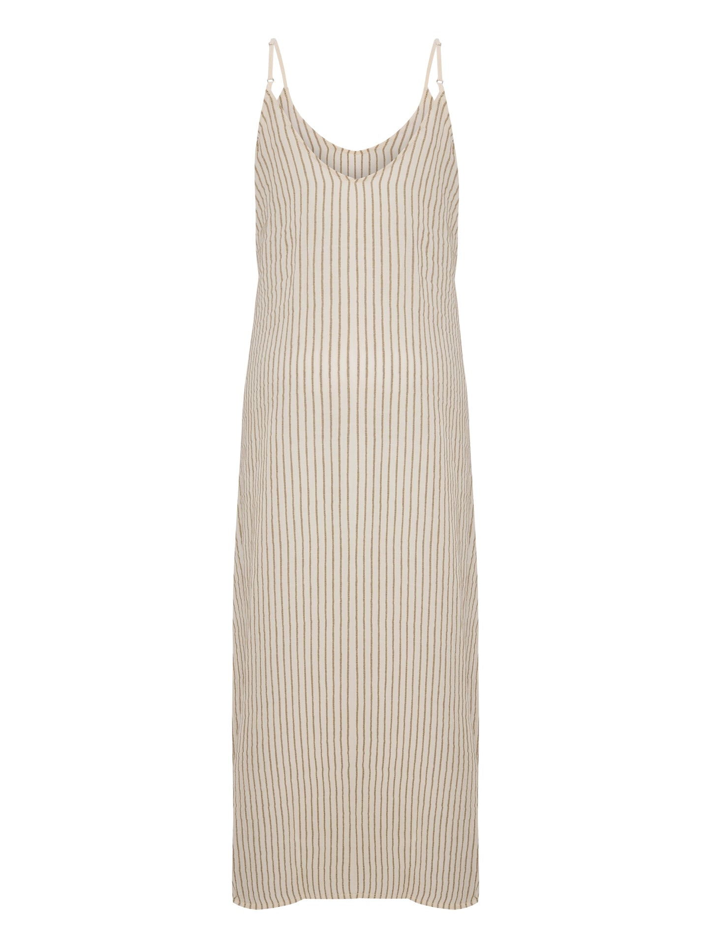 Yaz Dress - Khaki Green Stripes - elizabeth + Bern