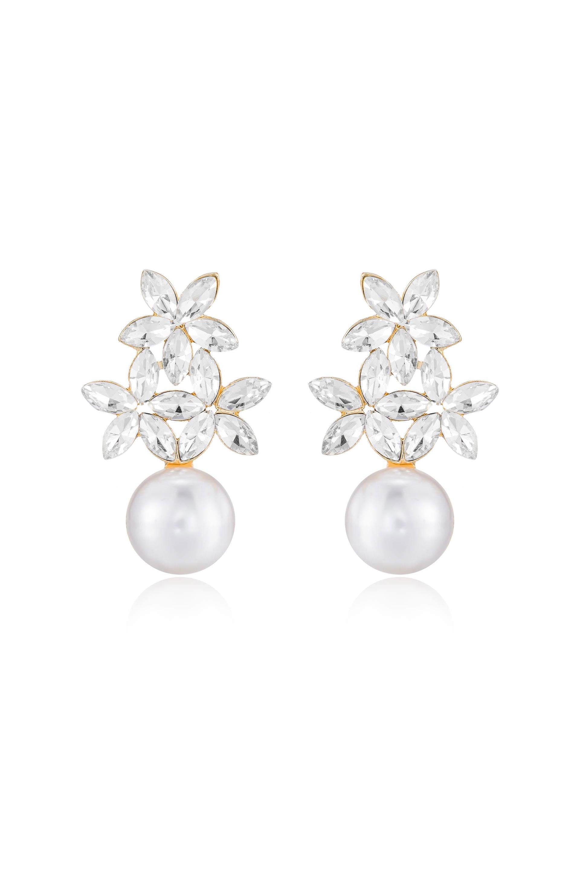 Best Day Crystal & Pearl Earrings - elizabeth + Bern