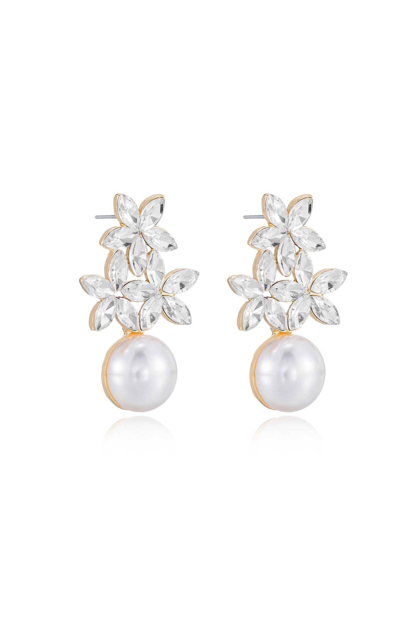 Best Day Crystal & Pearl Earrings - elizabeth + Bern