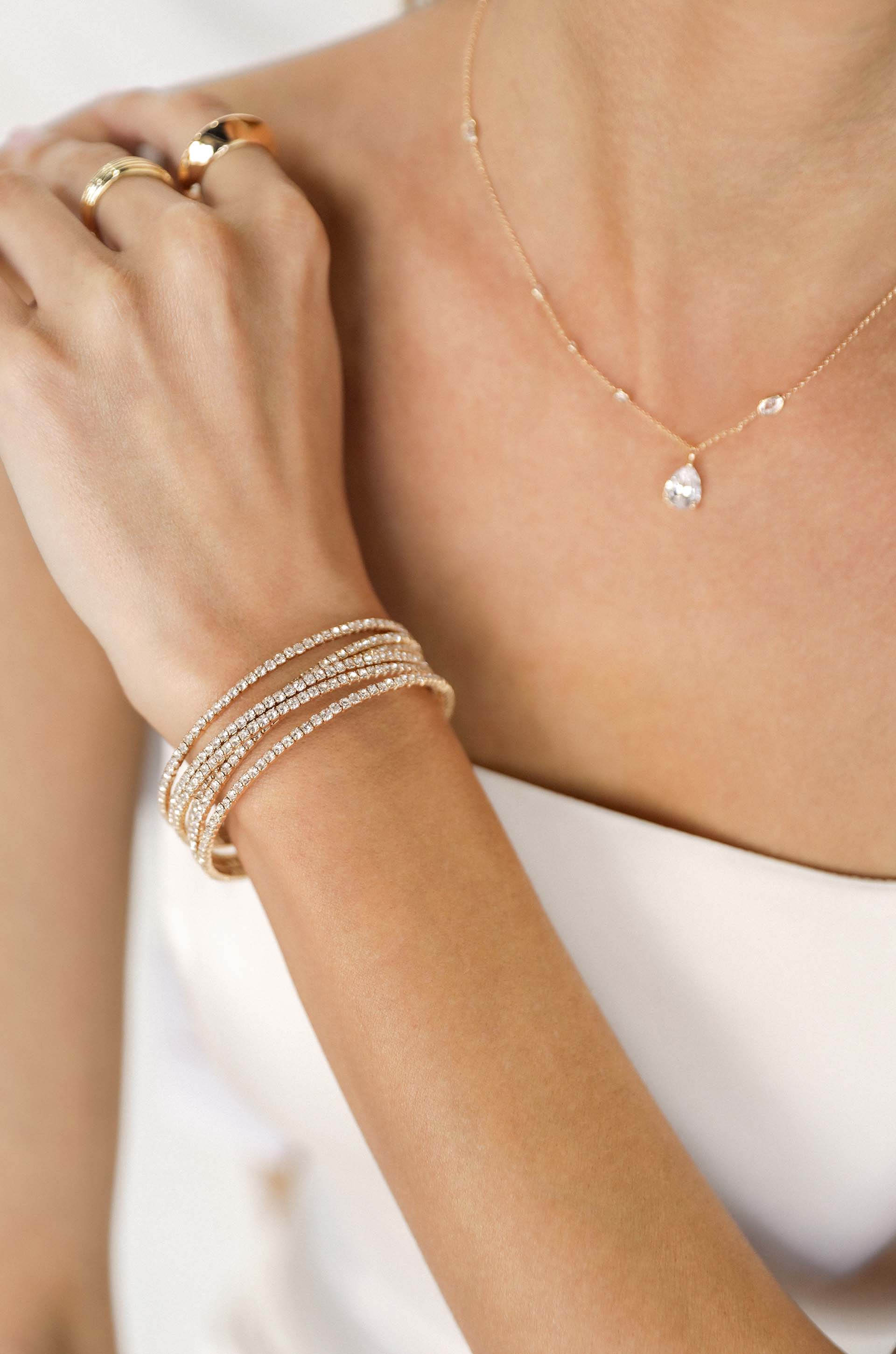 Crystal Strand Cuff - elizabeth + Bern