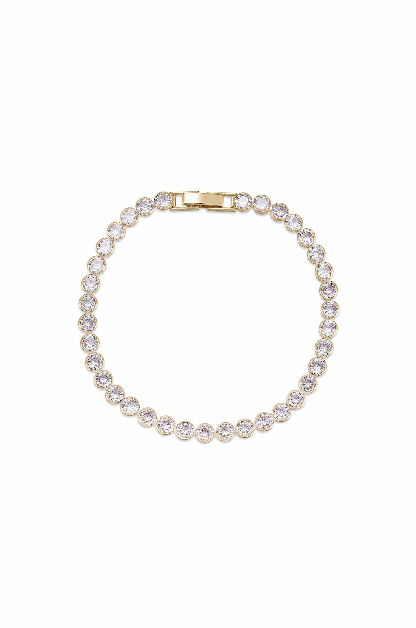Crystal Chain Tennis Bracelet - elizabeth + Bern