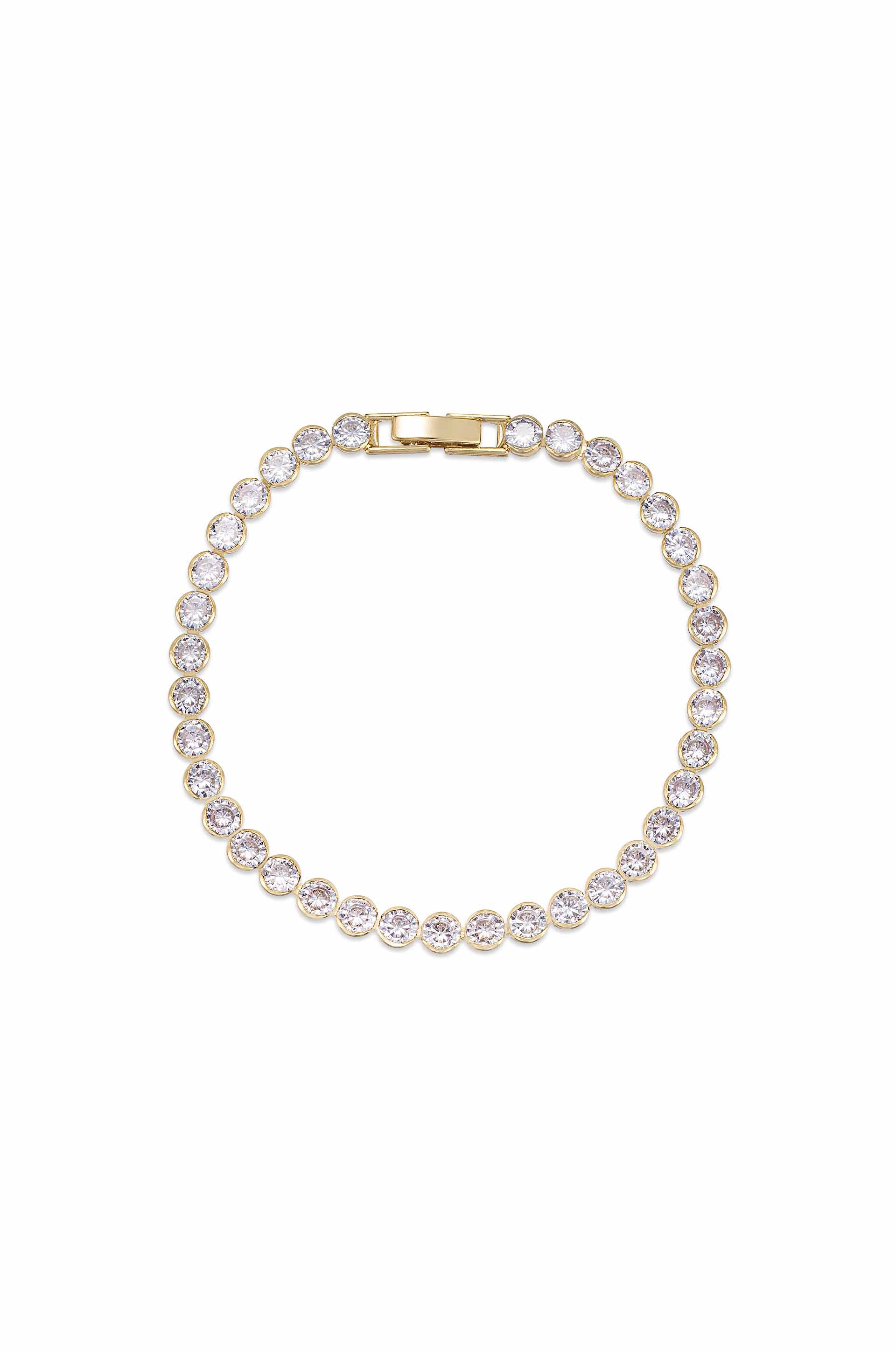 Crystal Chain Tennis Bracelet - elizabeth + Bern