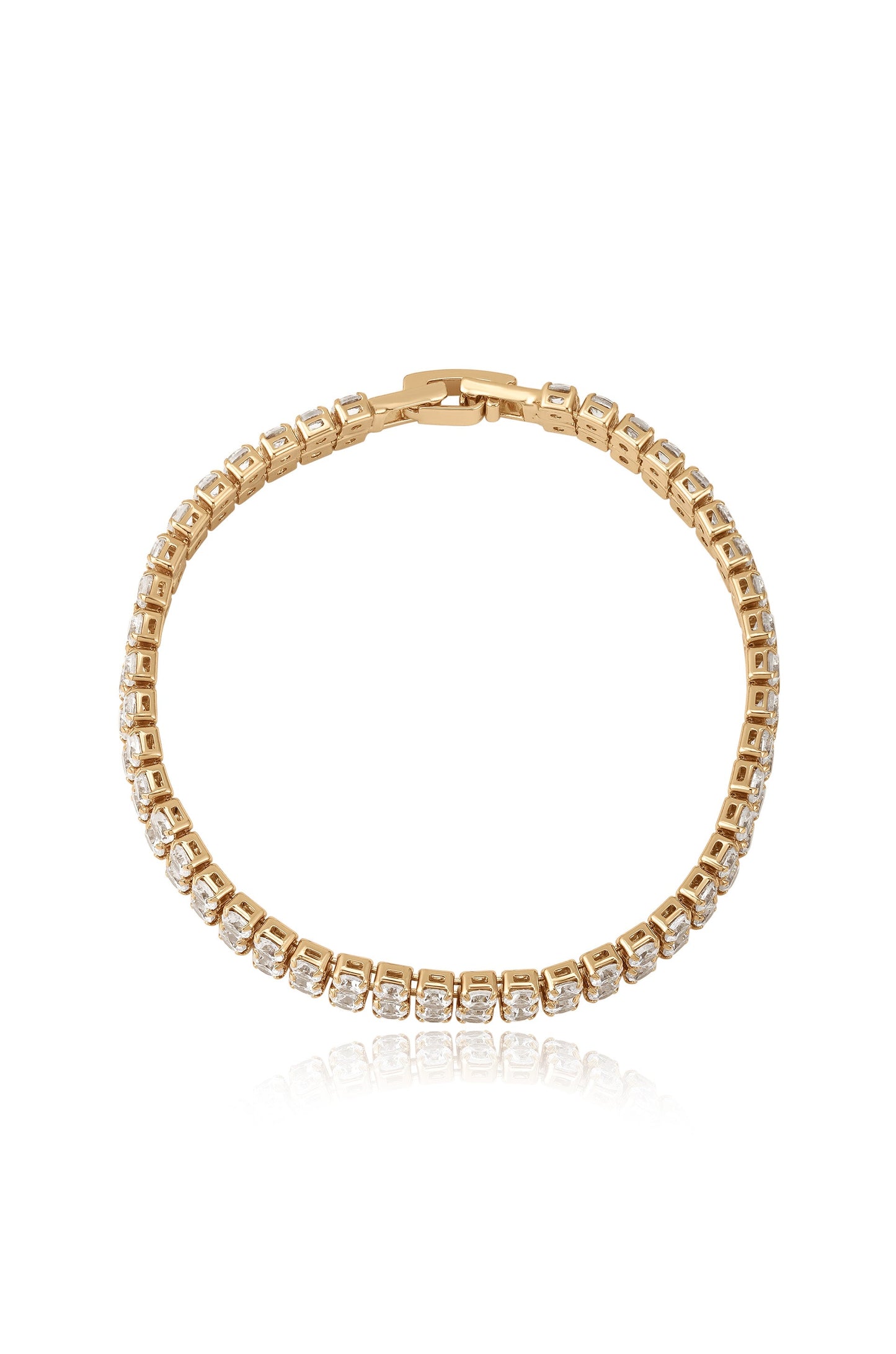 Crystal Double Layered Tennis Bracelet - elizabeth + Bern