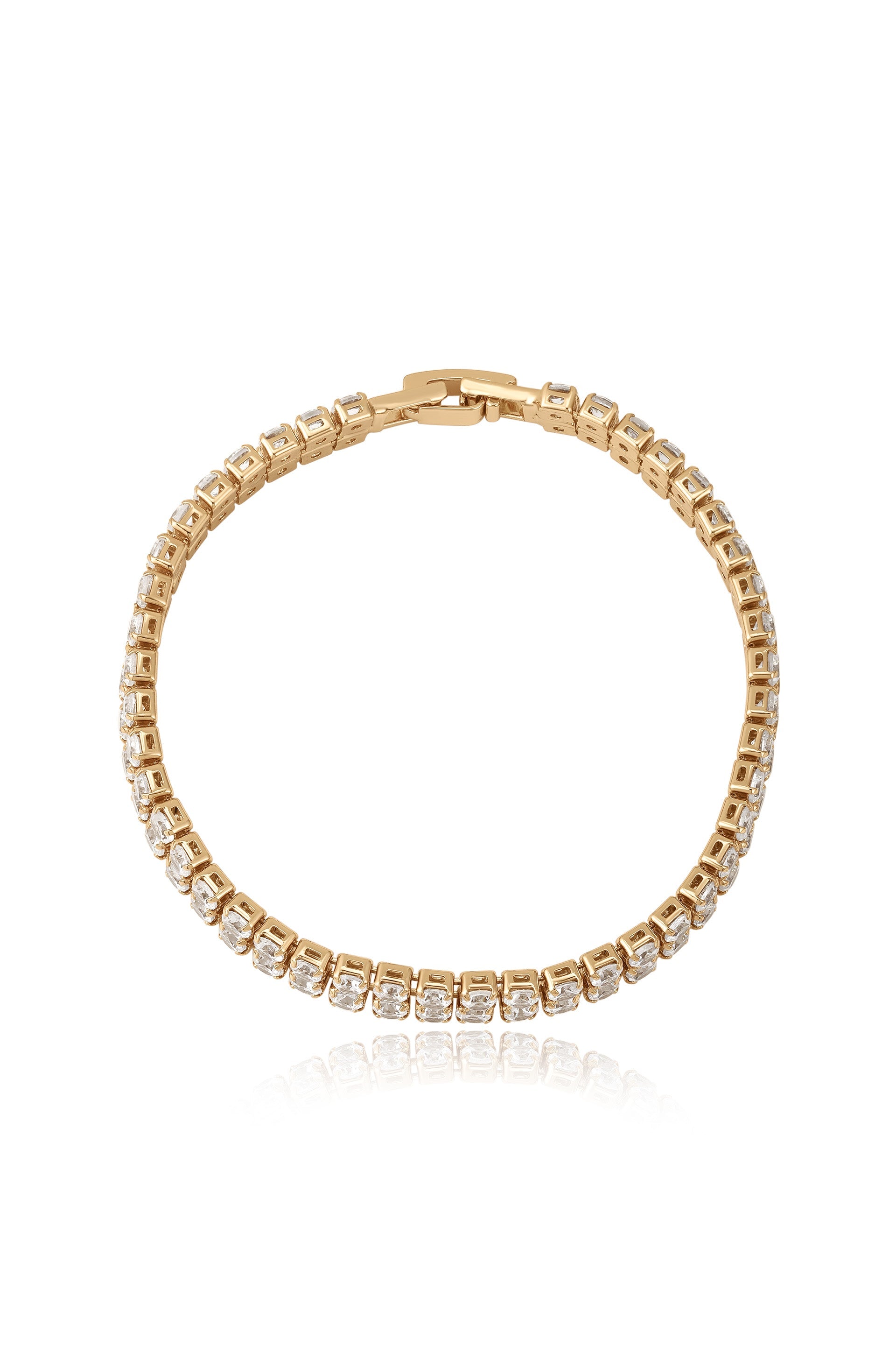 Crystal Double Layered Tennis Bracelet - elizabeth + Bern