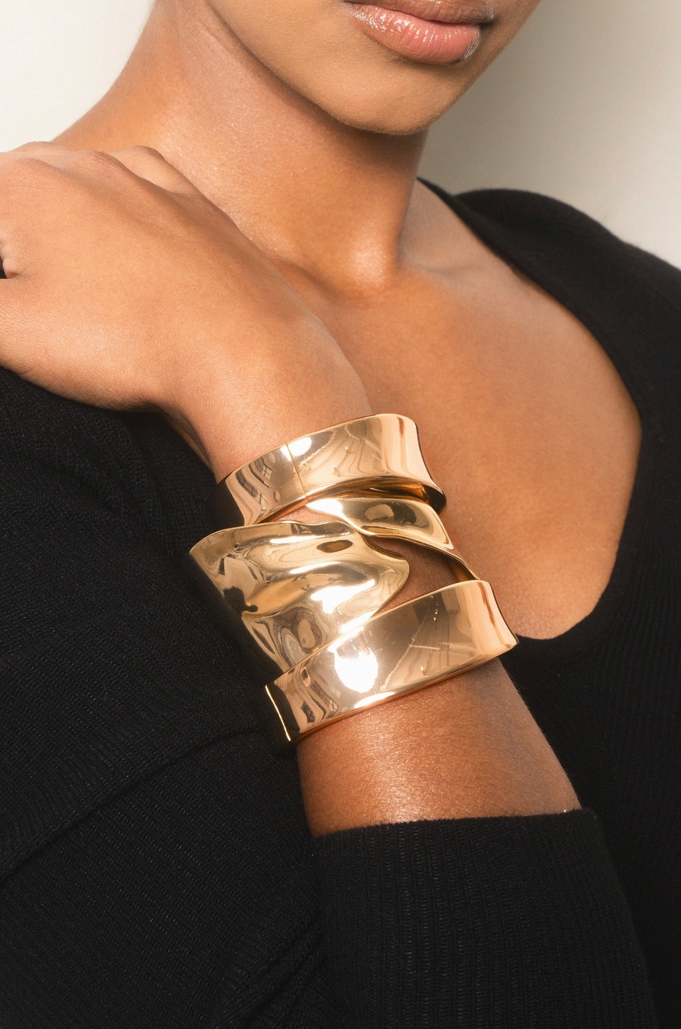 Melted Abstract Cuff Bracelet - elizabeth + Bern