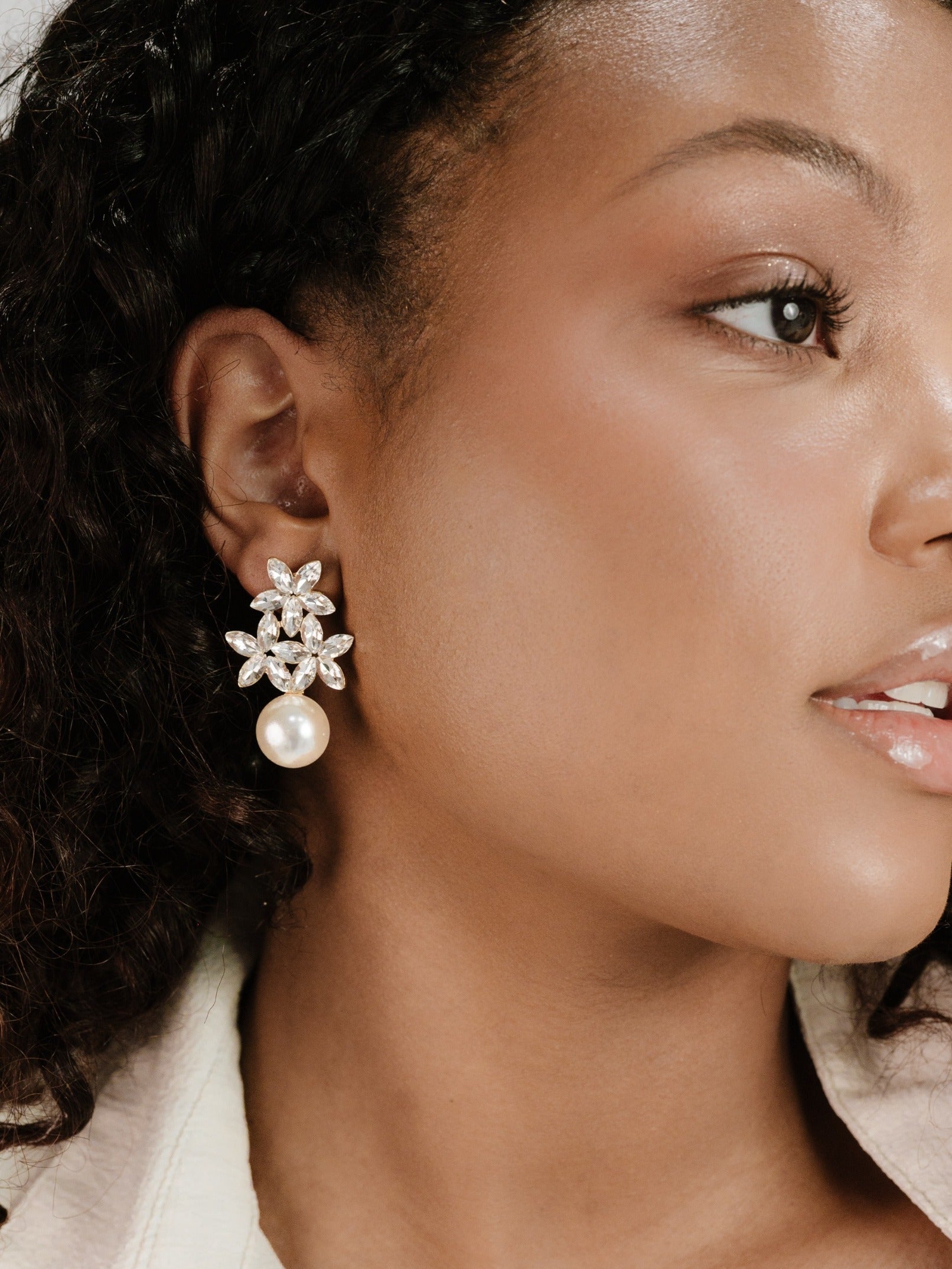 Best Day Crystal & Pearl Earrings - elizabeth + Bern