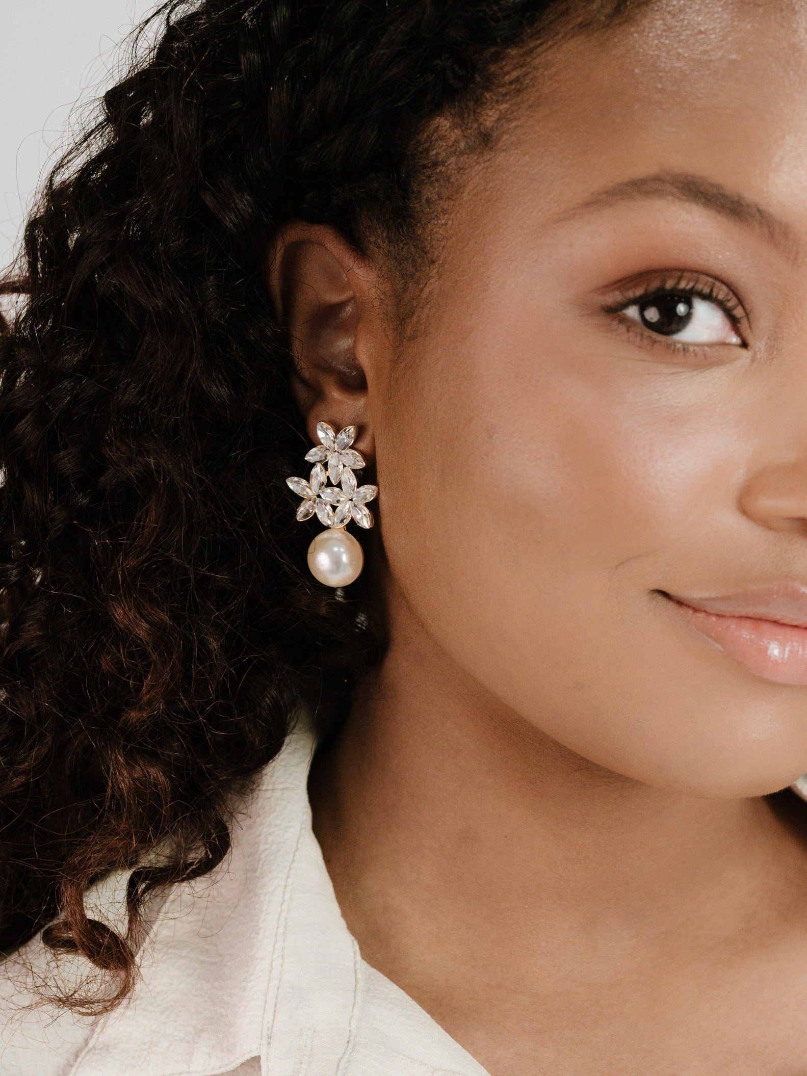 Best Day Crystal & Pearl Earrings - elizabeth + Bern