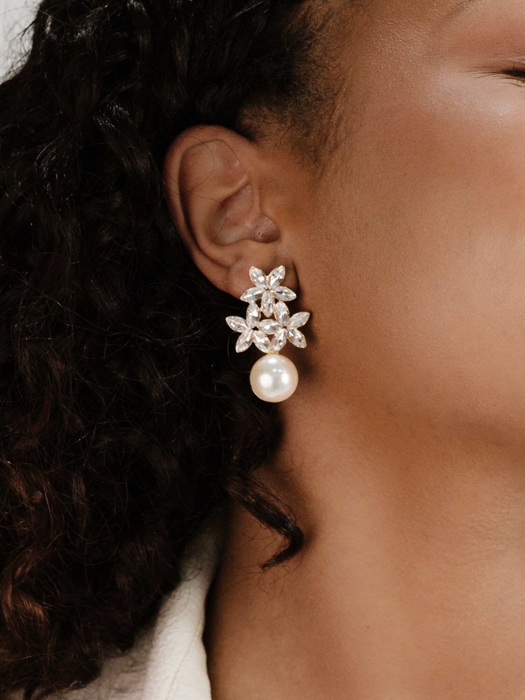 Best Day Crystal & Pearl Earrings - elizabeth + Bern