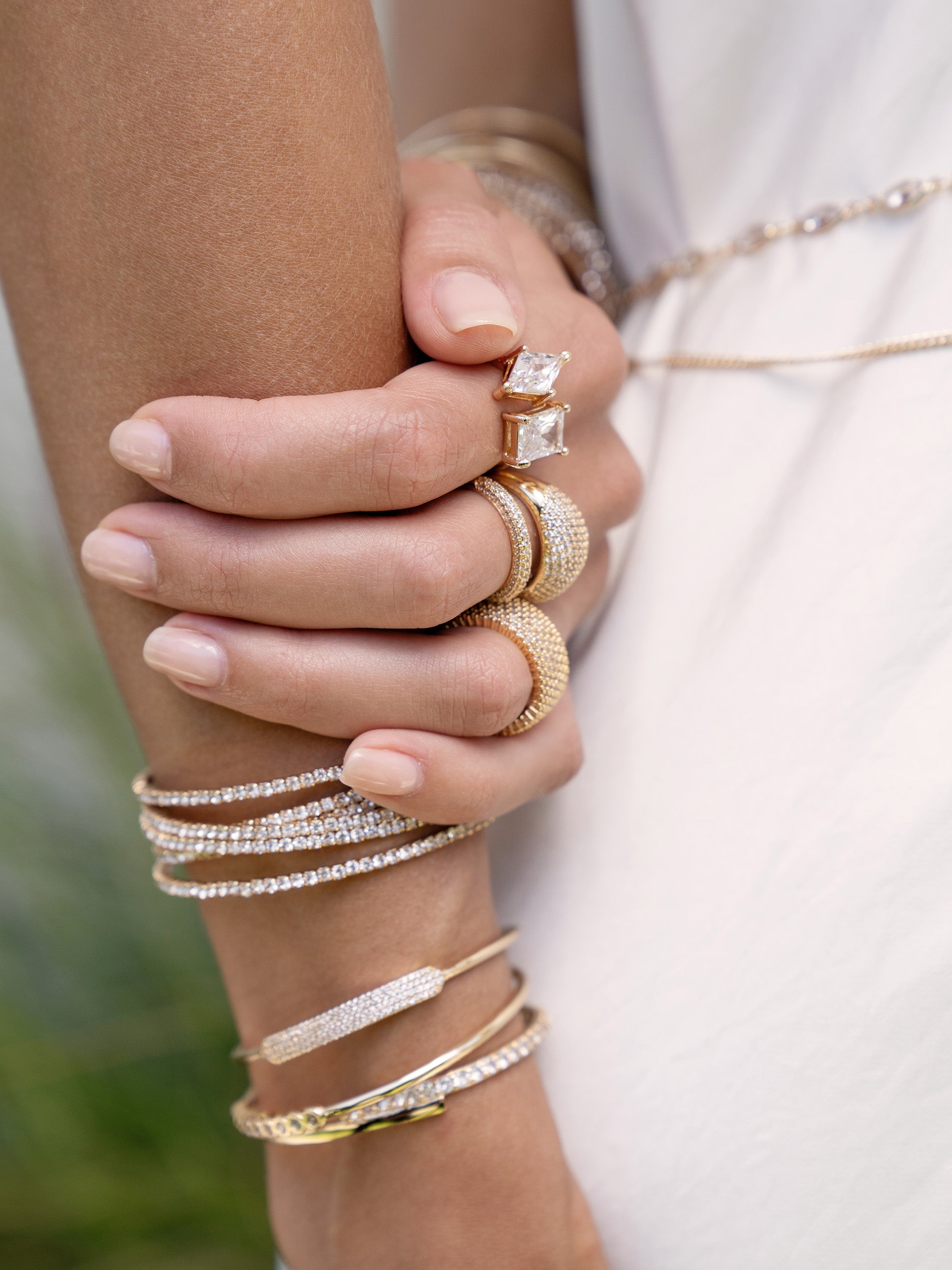 Crystal Strand Cuff - elizabeth + Bern
