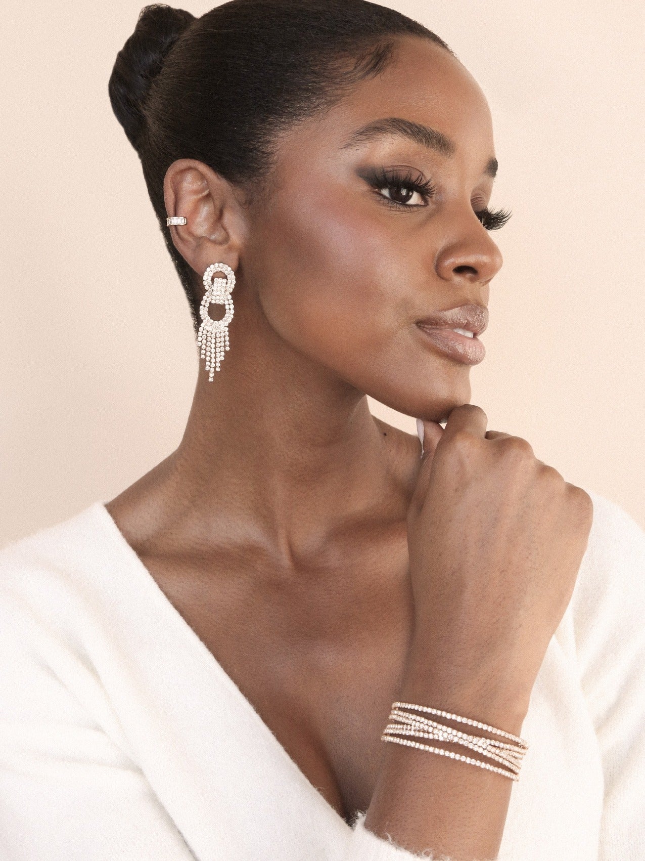 Crystal Strand Cuff - elizabeth + Bern