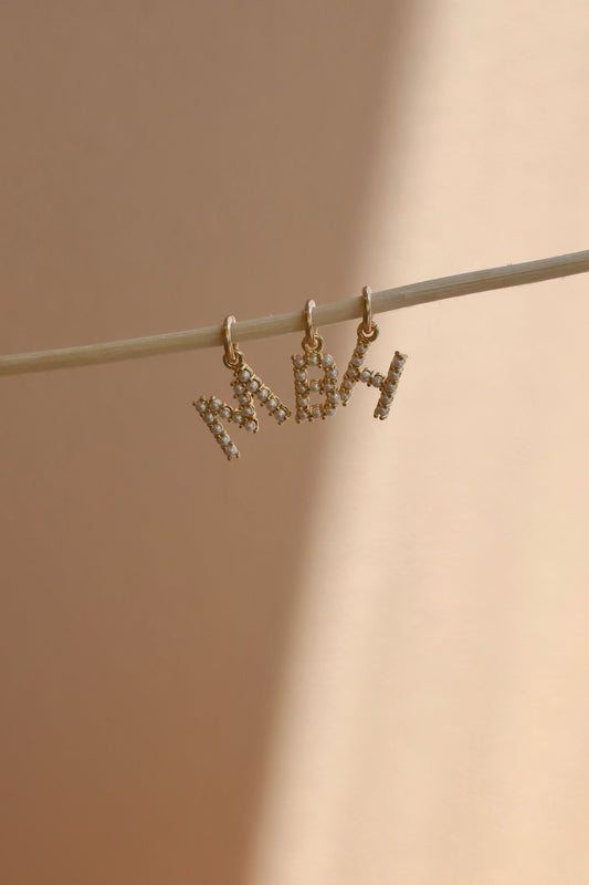 PEARL INITIAL CHARM - elizabeth + Bern