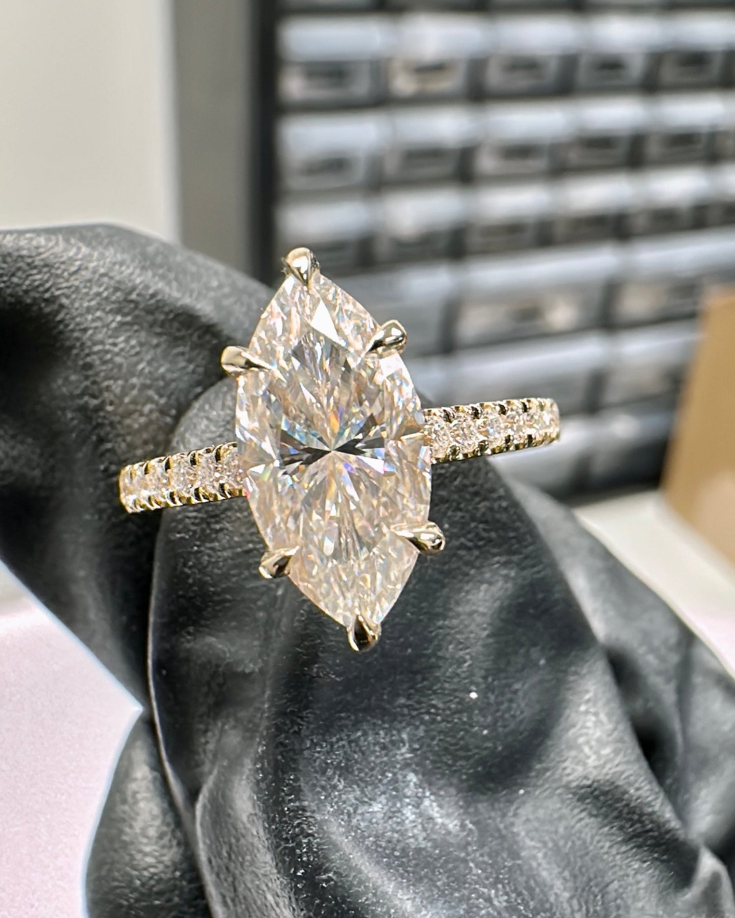 3.0ct Moissanite Diamond Engagement Ring - elizabeth + Bern