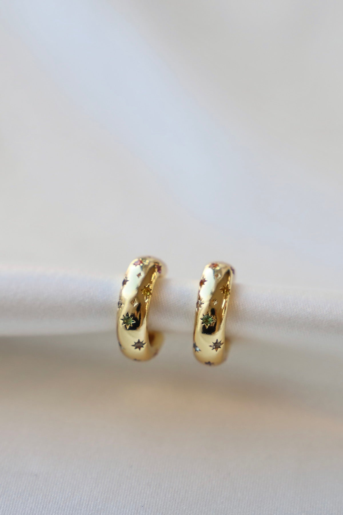 PENNY CZ STAR HOOP - elizabeth + Bern