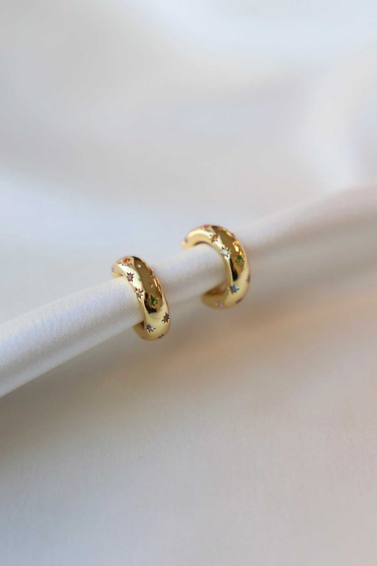 PENNY CZ STAR HOOP - elizabeth + Bern