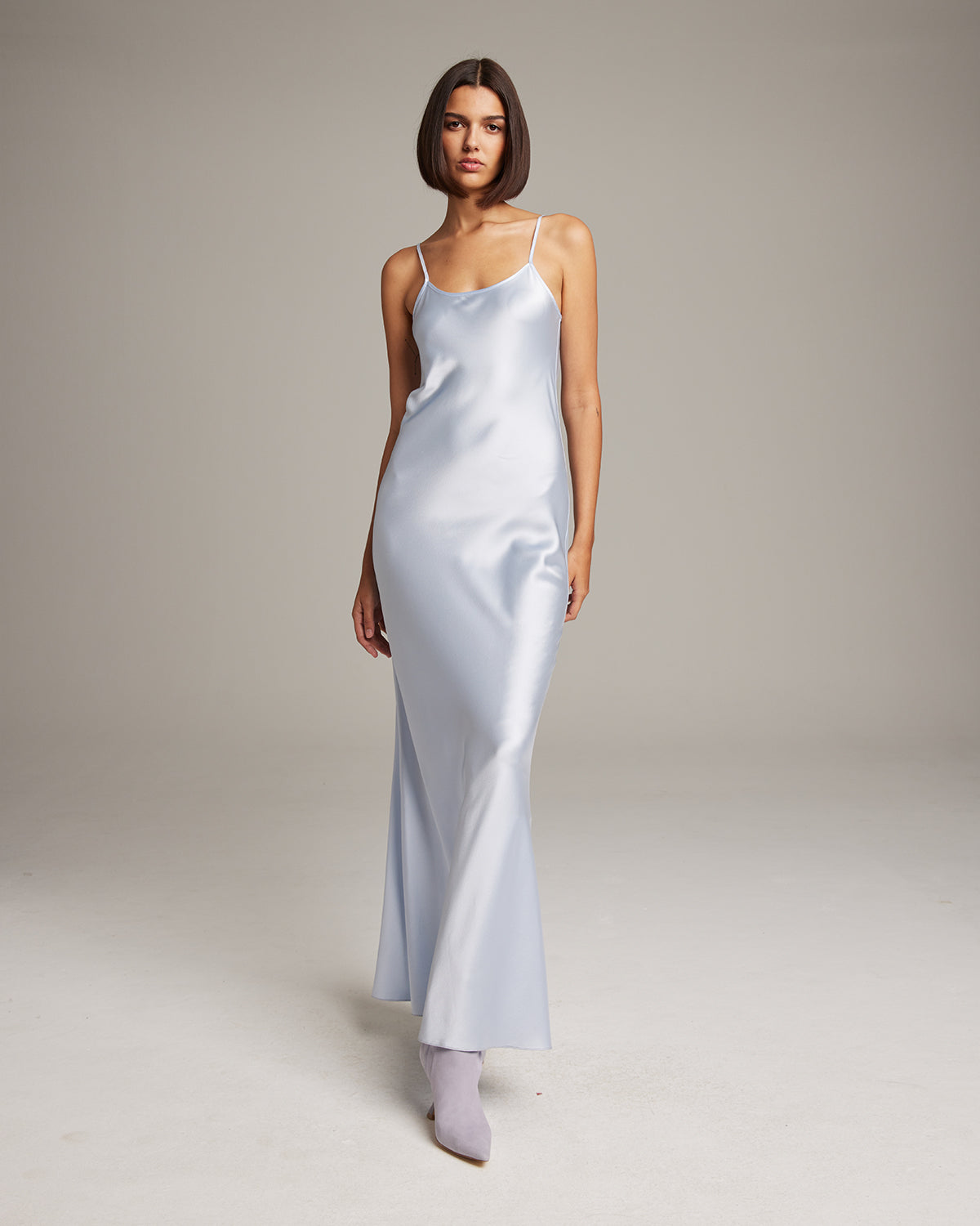 Liquid silk slipdress in bias cut charmeuse, ethically made luxury dress by VOZ in multiple colors Liquid Silk Slipdress - Core - elizabeth + Bern