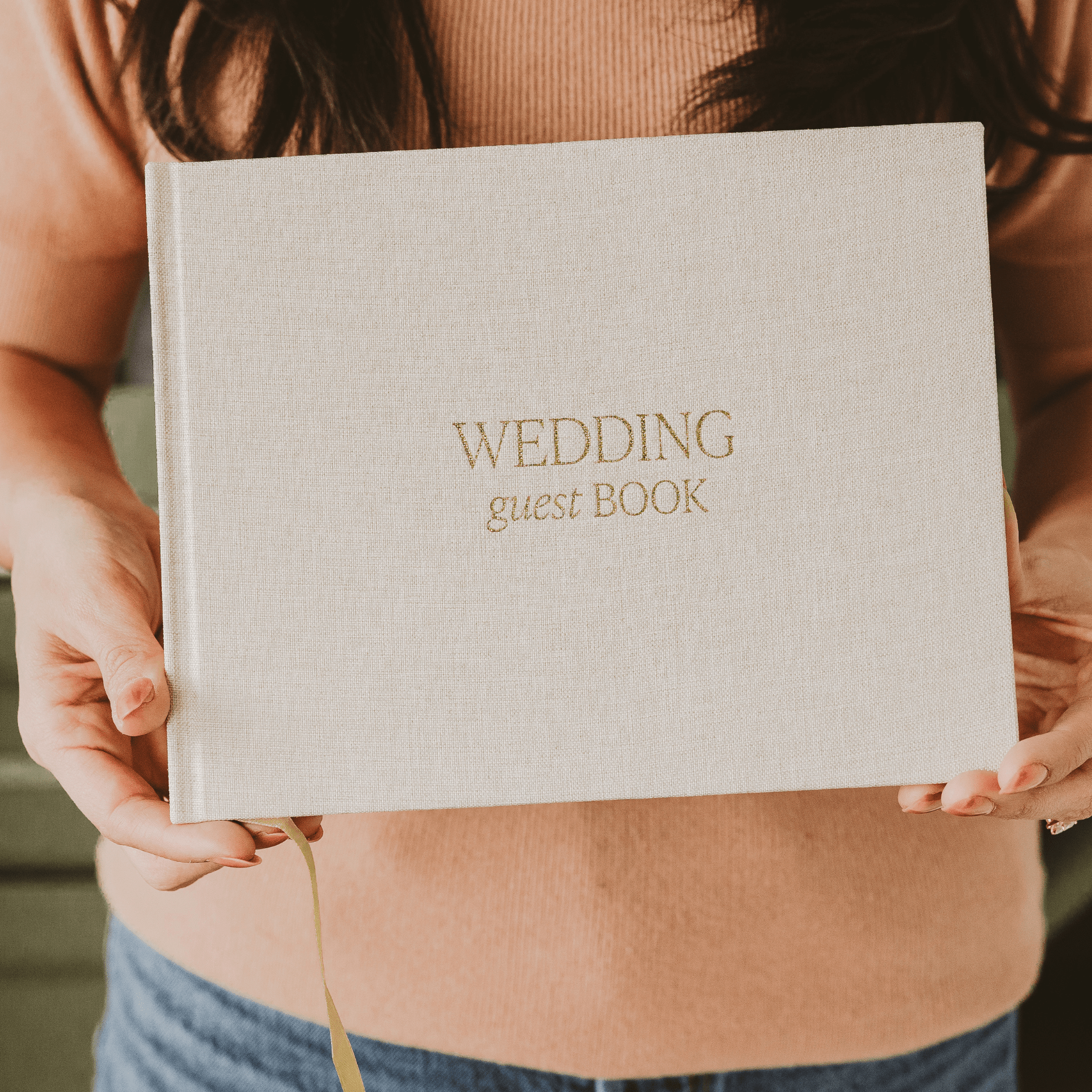 Tan Wedding Guestbook - elizabeth + Bern