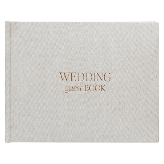 Tan Wedding Guestbook - elizabeth + Bern
