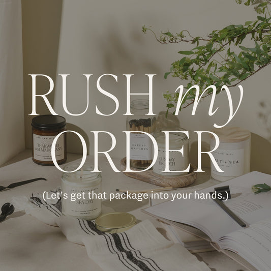 Rush My Order - elizabeth + Bern