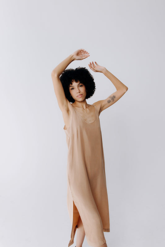 Washable Silk Midi Dress - elizabeth + Bern