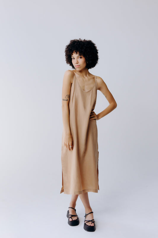 Washable Silk Midi Dress - elizabeth + Bern