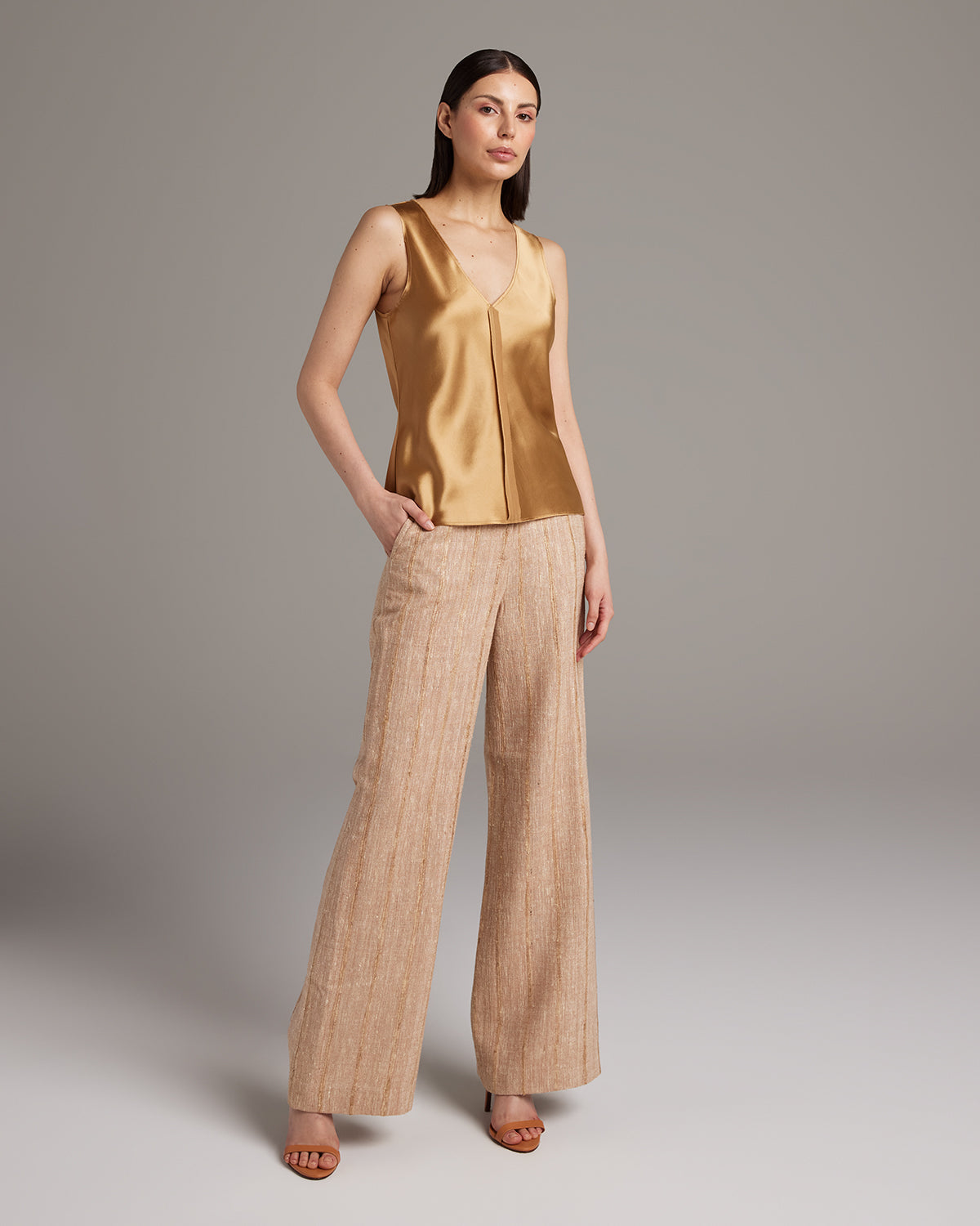Silk Raw Edge Tank – Minimalist Charmeuse with Artisan Edge Details
