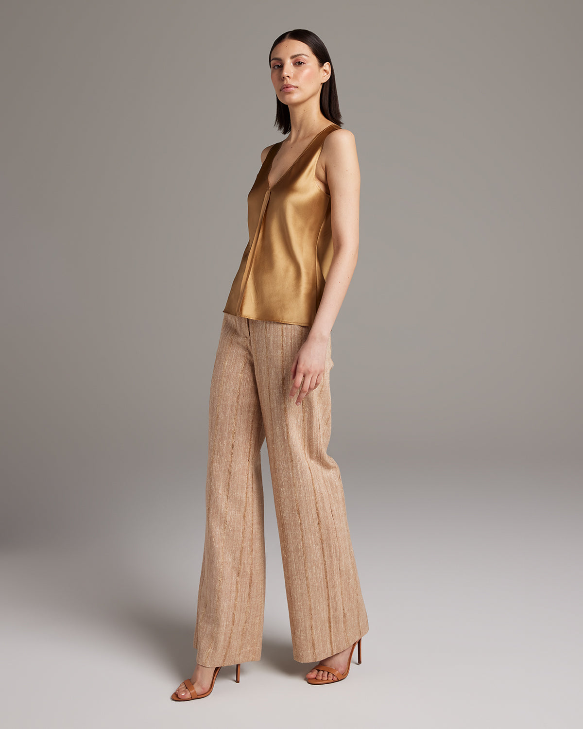 Silk Raw Edge Tank – Minimalist Charmeuse with Artisan Edge Details