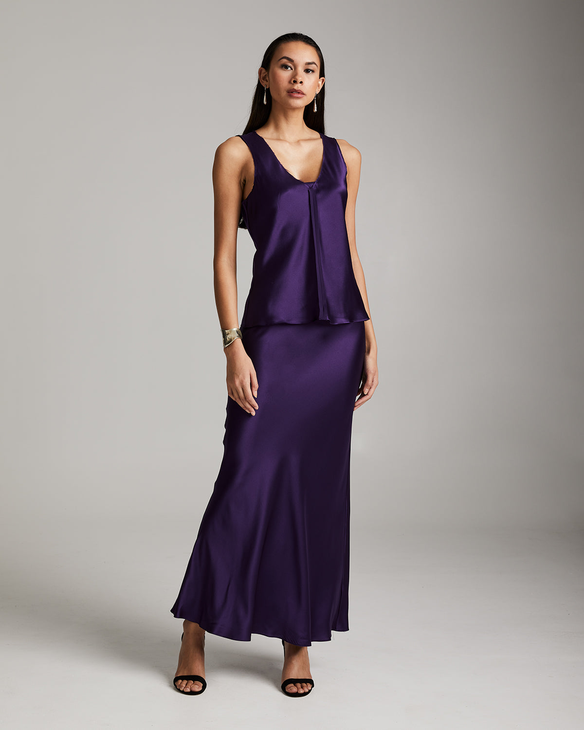 Silk Raw Edge Tank – Minimalist Charmeuse with Artisan Edge Details