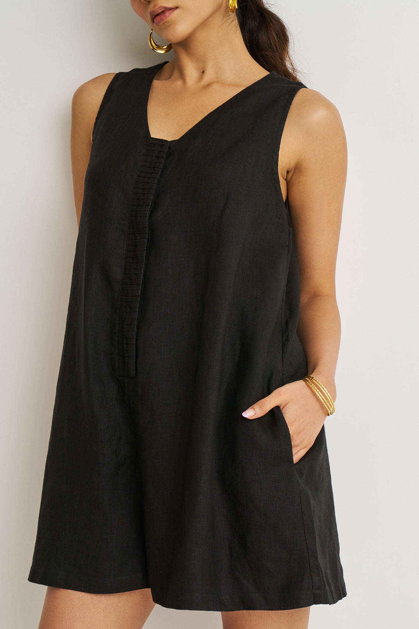 Romp and Play Romper in Black - elizabeth + Bern