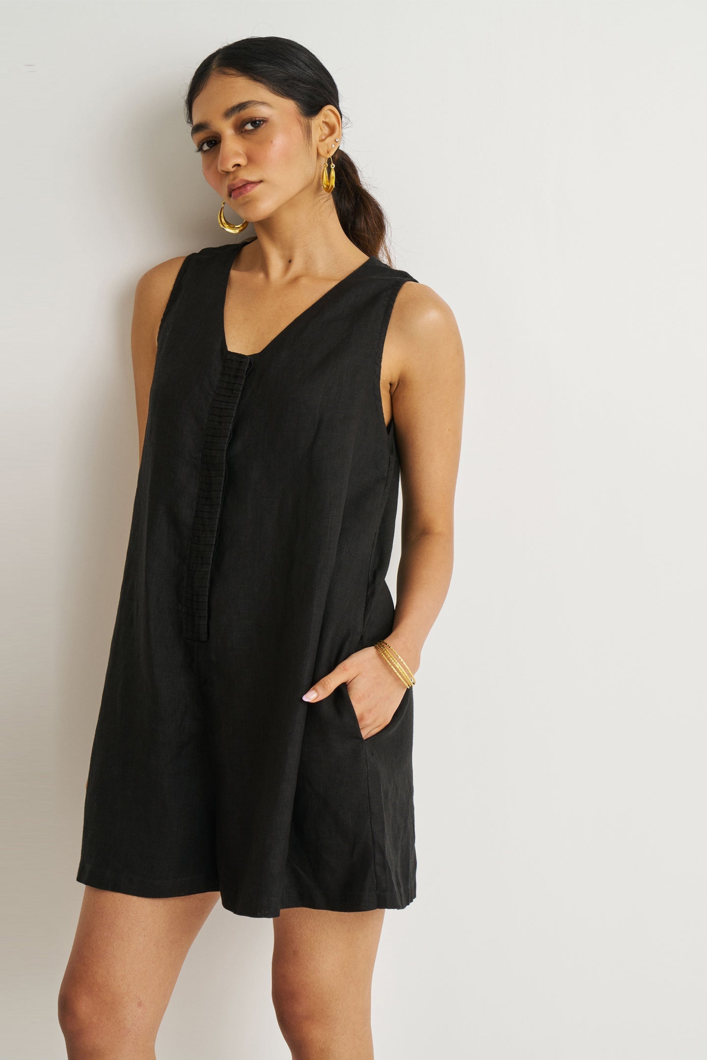 Romp and Play Romper in Black - elizabeth + Bern