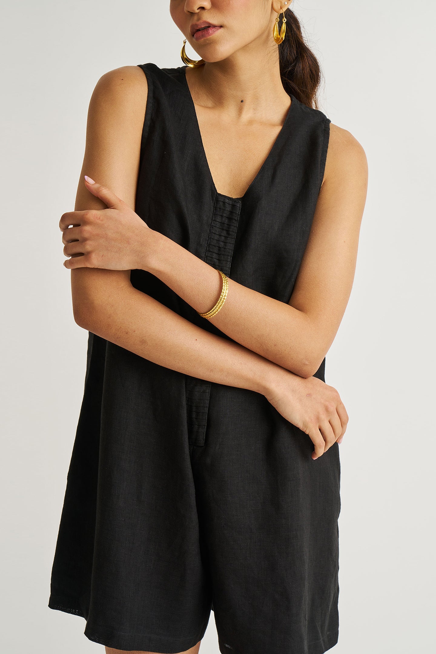 Romp and Play Romper in Black - elizabeth + Bern
