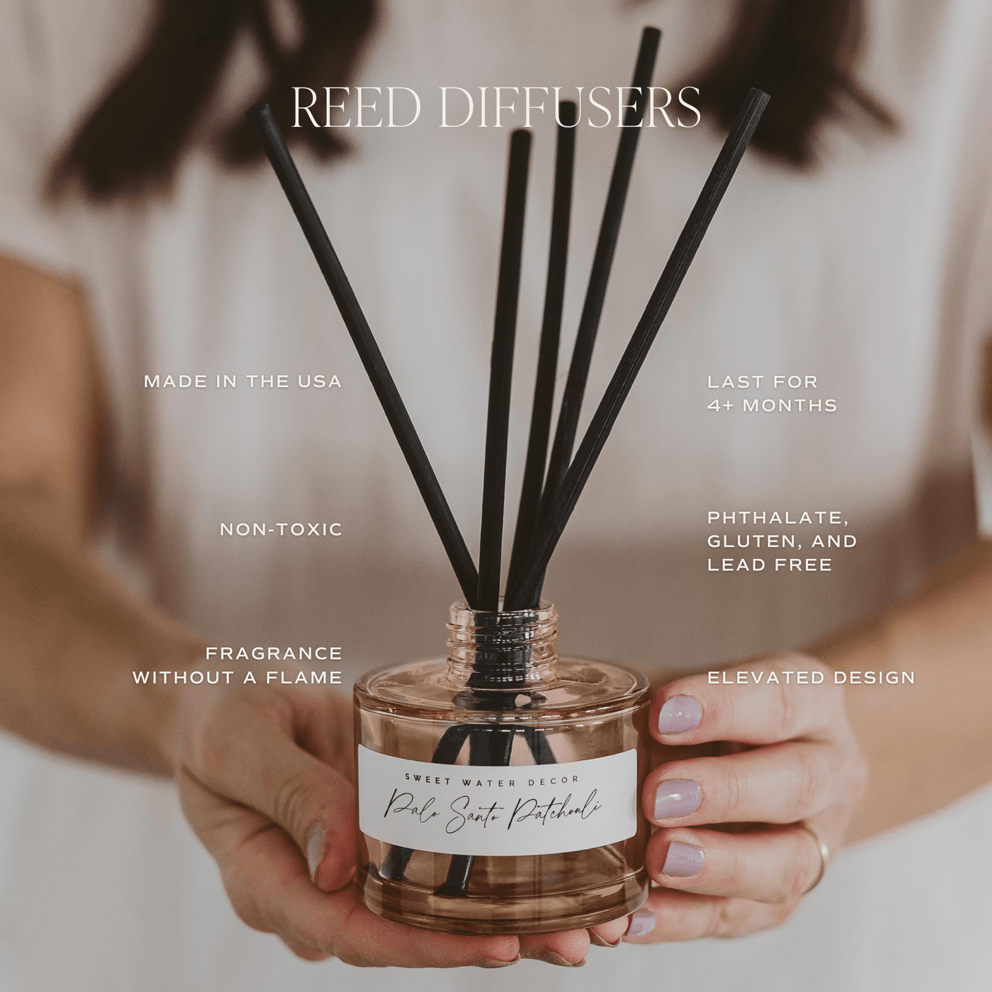 Spa Day Tinted Glass Jar Reed Diffuser - elizabeth + Bern