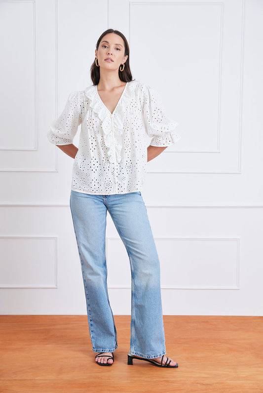 Chloe Shirt in Eyelet