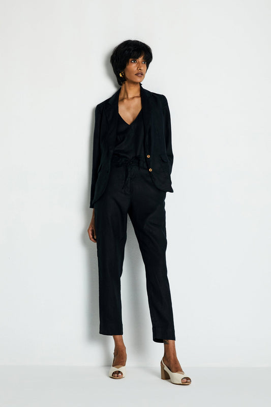 Hemp Three Piece Set in Black - elizabeth + Bern