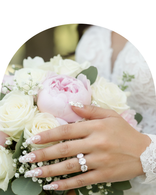 6.0ctw Three Stone Round Cut Moissanite Engagement Ring