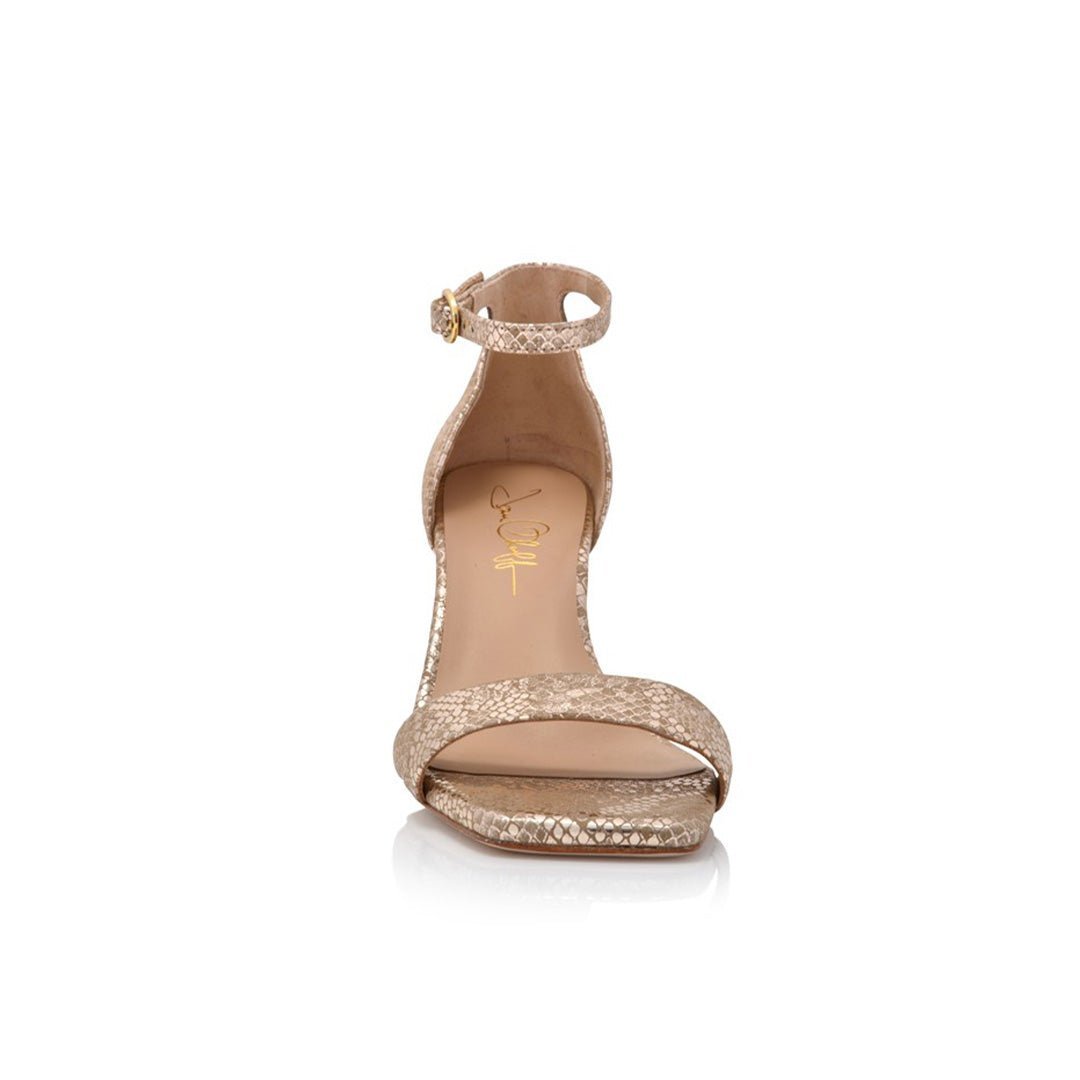 Simone Champagne Metallic Snake - elizabeth + Bern