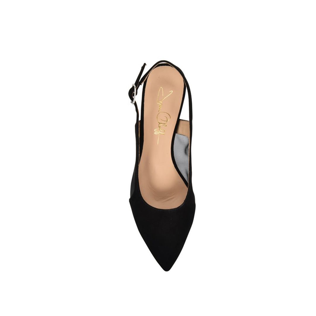Dance Black Slingback Suede/Black Mesh - elizabeth + Bern