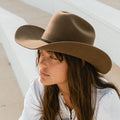 Karina Wool Cowboy Hat - Oak