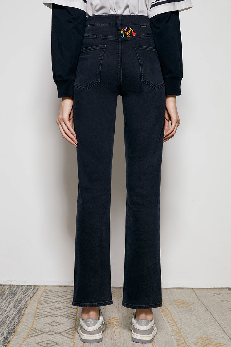 Activity Grrrl High Rise Kick Crop Jeans HJ017